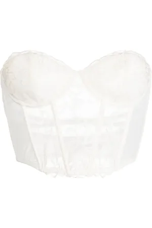 FLEUR DU MAL Bella embroidered bustier