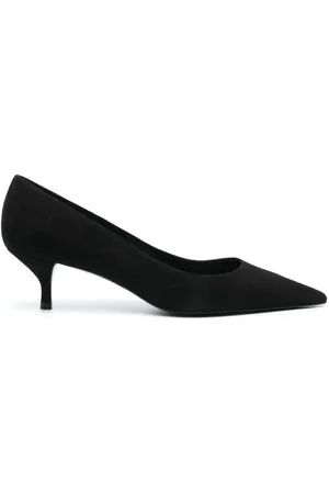 Stuart Weitzman Stuart 50mm suede kitten pumps