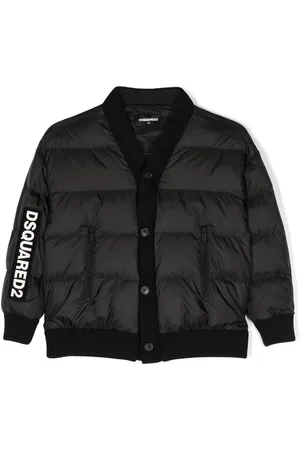 Dsquared2 colour-block panelled padded jacket - Black