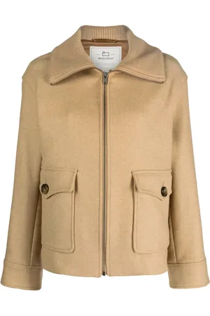 Woolrich Zip-up ribbed-collar jacket