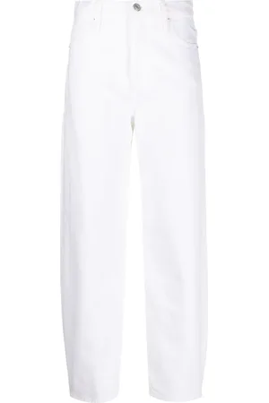 Frame High-rise barrel jeans