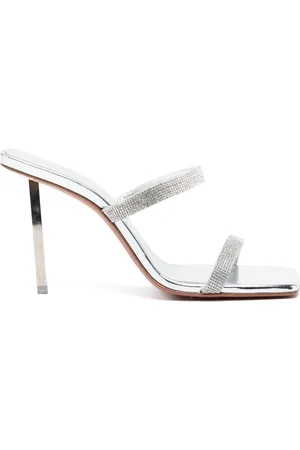Amina Muaddi 100mm Rih crystal-embellished mules