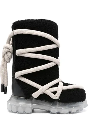 Rick Owens Lunar Tractor calf-length boots
