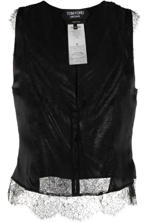Tom Ford Silk-satin lace camisole top
