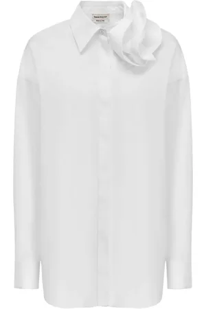 Alexander McQueen Military-pocket sleeveless shirt - White