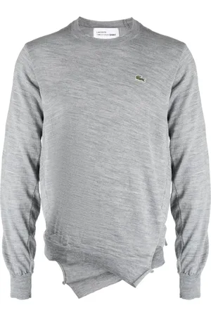 Comme des Garçons X Lacoste logo-patch wool jumper