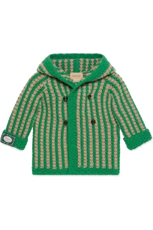 Gucci Boys' Wool Tiger Intarsia Sweater - Blue Sizes 7-16, Boys