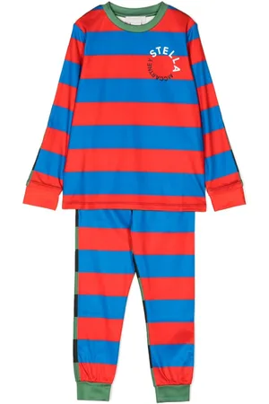Stella McCartney Stripe-print long-sleeve tracksuit set