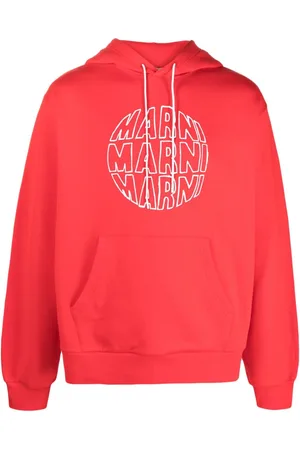 Marni Logo-print cotton hoodie
