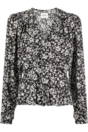 Marant Etoile Floral-print silk blouse