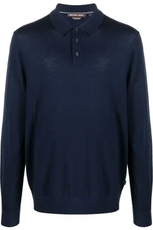 Michael Kors Long-sleeve merino polo shirt
