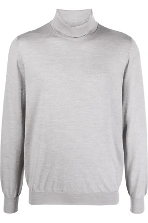LARDINI Roll-neck fine-knit wool jumper