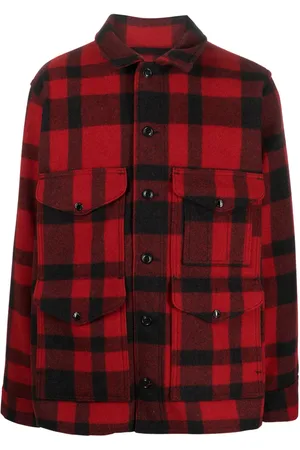 Filson Mackinaw plaid wool shirt jacket