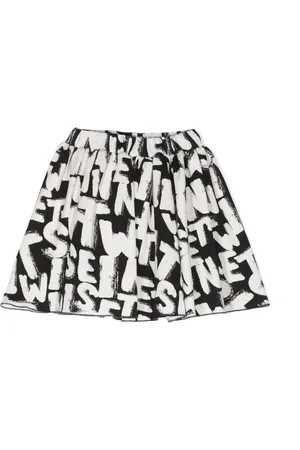 Twin-Set Logo-print flared skirt