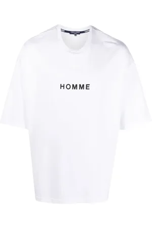 Comme des Garçons Slogan-print cotton T-shirt