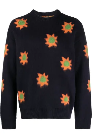 Ermenegildo Zegna Patterned intarsia-knit brushed-effect jumper