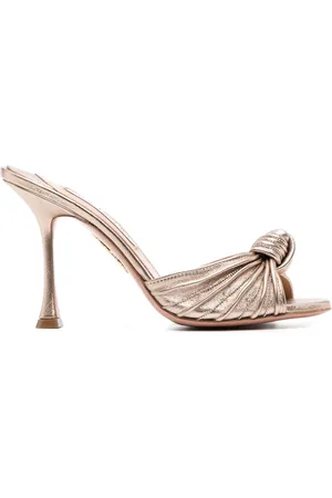 Aquazzura Atelier 95mm leather mules