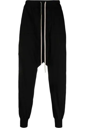 Rick Owens Prisoner organic cotton drop-crotch trousers