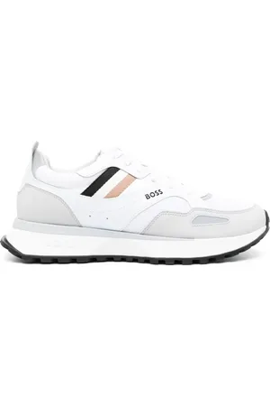 HUGO BOSS Striped lace-up sneakers