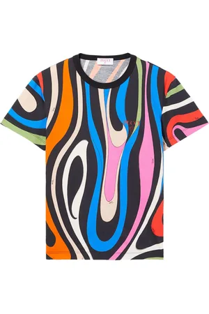 Puccini Marmo-print cotton T-shirt