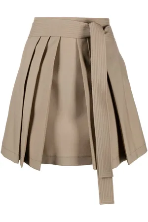 Kenzo Pleated virgin-wool miniskirt