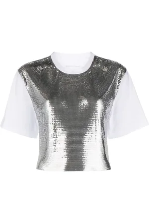 Paco rabanne Metallic mesh T-shirt