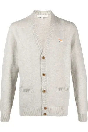 Maison Kitsuné Fox-motif V-neck cardigan