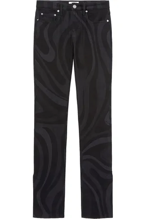 Puccini Marmo-print staight-leg trousers