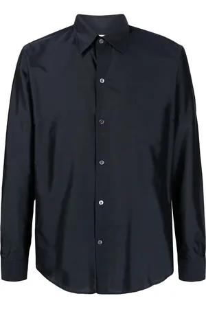Fursac Straight-point collar silk shirt