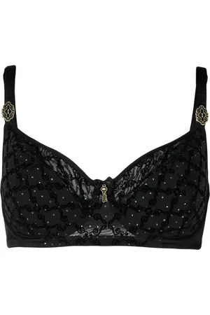 Dolce & Gabbana Semi-padded Satin Balconette Bra With Lace In