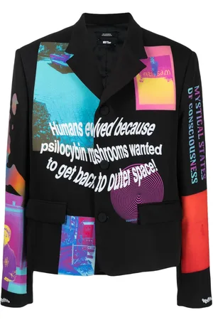 Msftsrep Graphic-print denim jacket