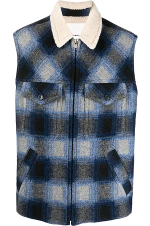 Isabel Marant Plaid check-pattern gilet