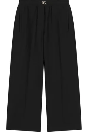 Dolce & Gabbana Logo-plaque pleated trousers