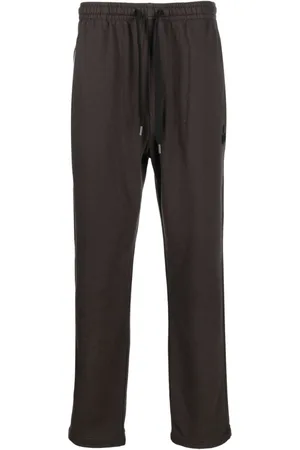 Isabel Marant Logo-flocked drawstring track pants