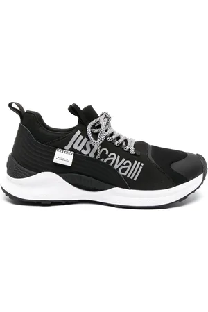 Roberto Cavalli Logo-print lace-up sneakers