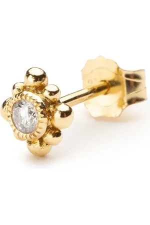 DE JAEGHER 18kt yellow Mimosa diamond earring