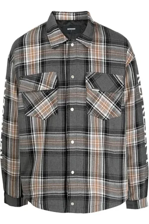 Represent Checked flap-pocket shirt