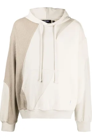 FIVE CM Waffle-effect drawstring hoodie