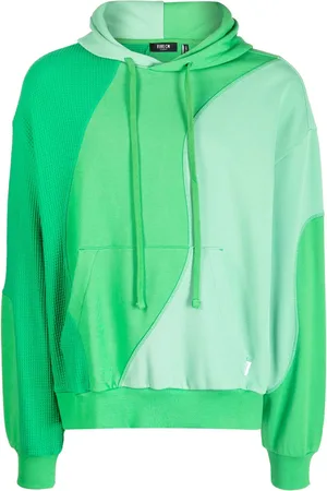 FIVE CM Panelled drawstring hoodie