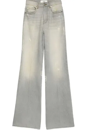 Ami Wide-leg organic-cotton jeans