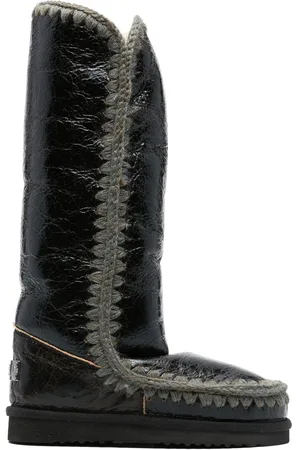 Mou Eskimo leather flat boots
