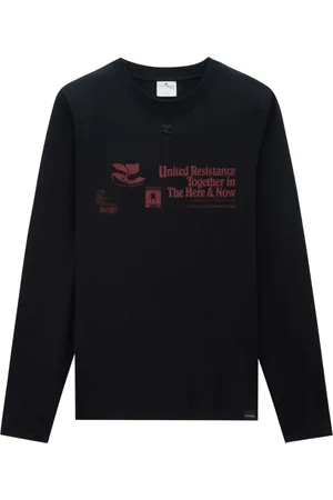 Courrèges Logo-appliqué sweatshirt