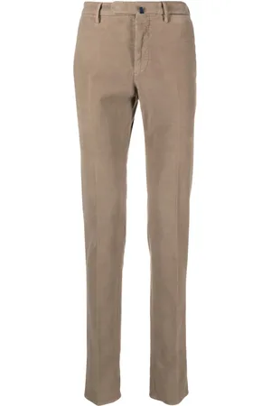 Incotex Mid-rise cotton chino trousers