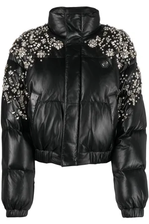 Philipp Plein Flock Money Amila hoodie - StclaircomoShops - Wadding Puffer  Jacket Unisex Pink Nylon Hooded Puffer Jacket