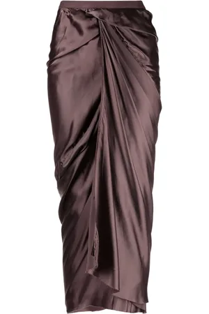Rick Owens Gonna wrap-design skirt