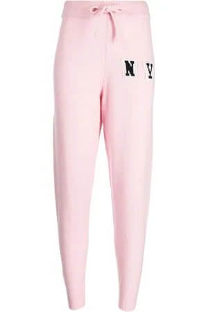 JOSHUA SANDERS Patterned intarsia-knit tapered track pants