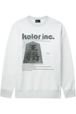 Kolor Graphic-print cotton sweatshirt