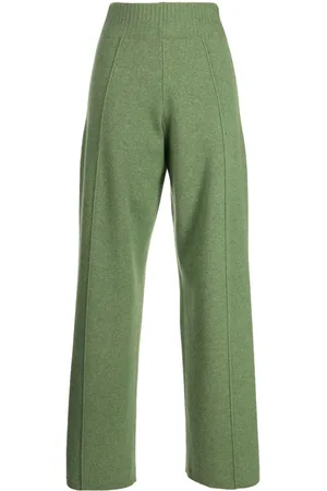 PRINGLE OF SCOTLAND Elasticated-waist wool-cashmere blend trousers