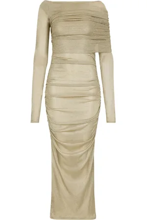 Dolce & Gabbana Lurex mesh calf-length dress