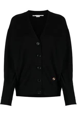 Stella McCartney Logo-embroidered virgin wool cardigan